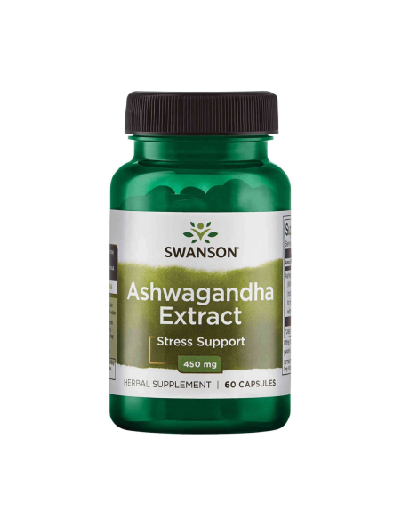 Extracto de Ashwagandha Swanson - 450mg 60 cápsulas