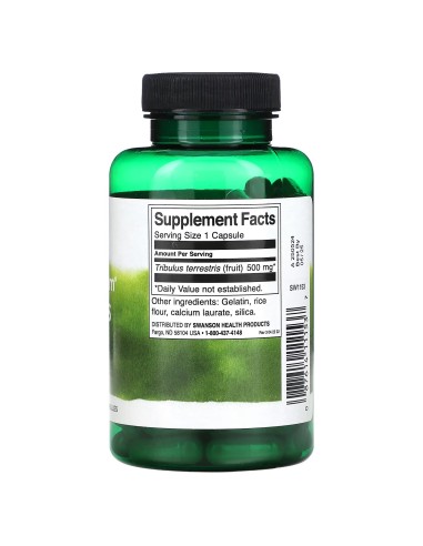 Tribulus Terrestris 500 mg Swanson – Energía, Libido y Vitalidad