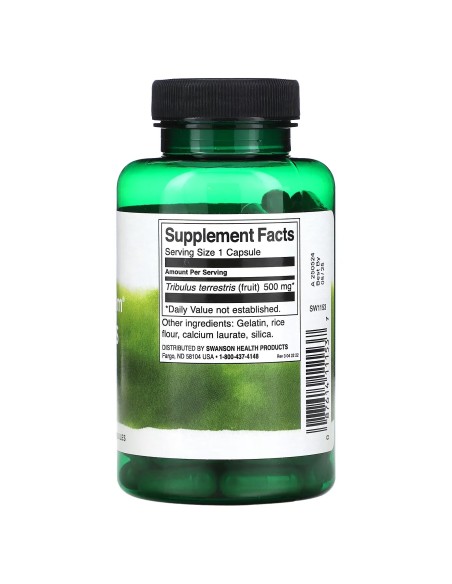 Swanson Tribulus Fruit 500mg 90 cápsulas