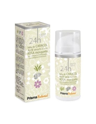 CREMA BABA DE CARACOL+aloe+rosa m. 100ml FPS15 PRISMA NATURAL