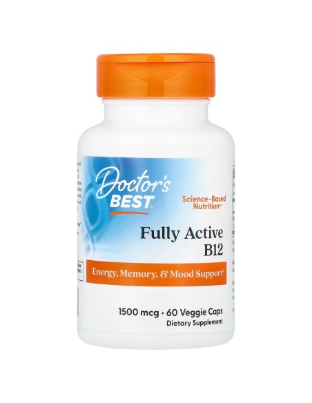 Doctor's Best Vitamina B12 Activa, 1500 mcg, 60 cápsulas
