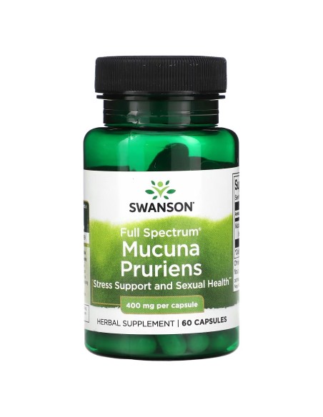 Swanson Mucuna Pruriens 400mg 60 cápsulas