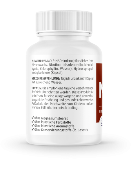 Zein Pharma NADH Coenzym 1, 15mg 30 cápsulas