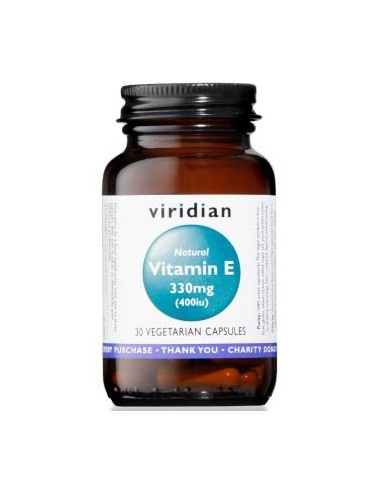 VITAMIN E 330mg. natural 30cap.veg. VIRIDIAN