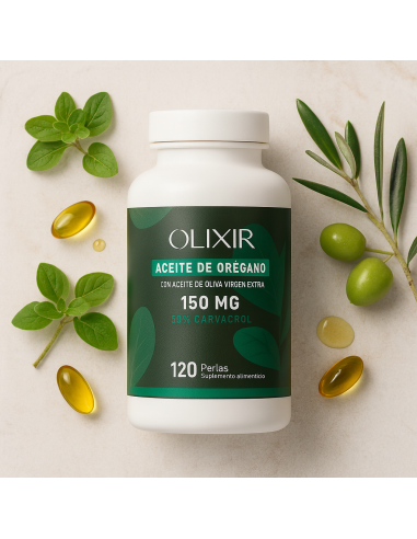 Olixir Aceite de Orégano 150 mg 50% Carvacrol – Defensas Naturales