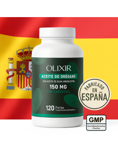 Olixir Aceite de Orégano 150 mg 50% Carvacrol – Defensas Naturales