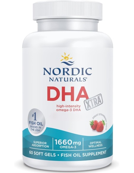 Nordic Naturals DHA Xtra – 1660 mg Omega-3 EPA + DHA – 60 cápsulas