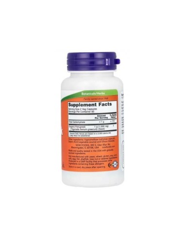 NOW Fenogreco 500 mg – Alholva Natural para Digestión y Energía