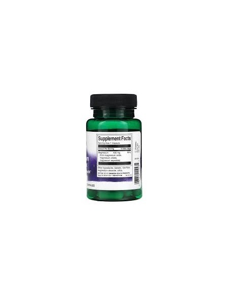 Swanson Complejo de Triple Magnesio 400 mg - 30 Cápsulas