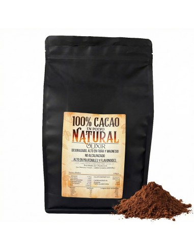 Olixir Cacao Puro No Alcalinizado | Blend Artesano Aromático y Balanceado | 100% Natural y Sin Azúcar