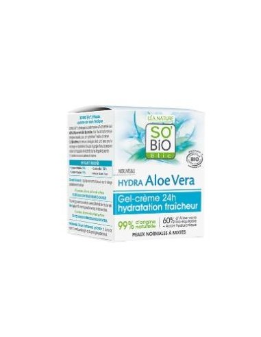 CREMA GEL HIDRATANTE aloe 24h 50ml. SOBIO ETIC