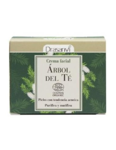 CREMA FACIAL arbol del te 50ml. ECOCERT BIO DRASANVI