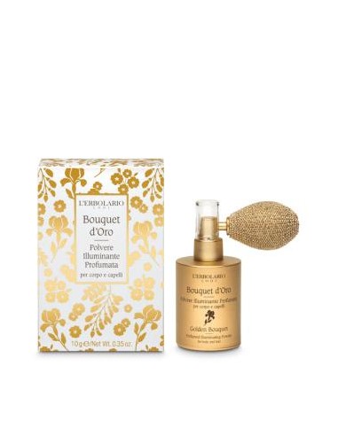 BOUQUET DE ORO polvo iluminador cuerpo cabello 10g LERBOLARIO