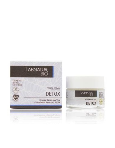 CREMA FACIAL DETOX aguacate jojoba ginseng 50m BIO LABNATUR BIO