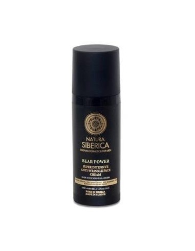 BEAR POWER MEN crema facial antiarrugas 50ml. NATURA SIBERICA