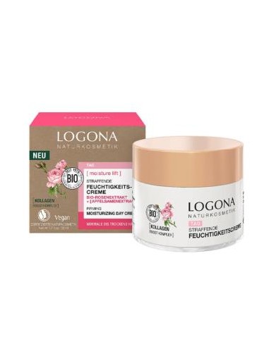 CREMA DE DIA rosas-semillas de manzana 50ml. BIO LOGONA