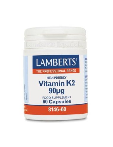 VITAMINA K2 90µg 60cap. LAMBERTS