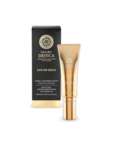 CAVIAR GOLD crema facial de noche concentrada 30ml NATURA SIBERICA