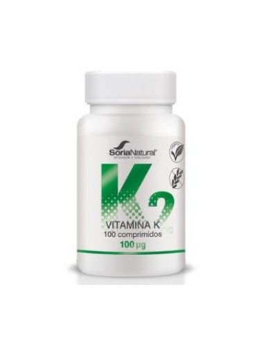 VITAMINA K liberacion sostenida 250mg 100comp. SORIA NATURAL