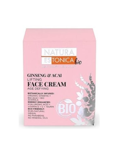 CREMA FACIAL ginseng-acai 50ml. BIO NATURA ESTONICA