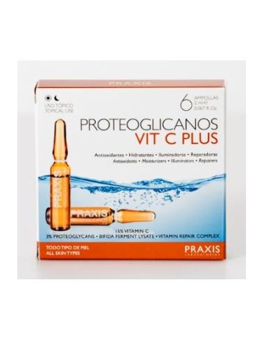 PROTEOGLICANOS VIT C PLUS 6amp. PRAXIS