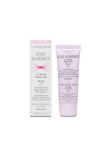 ACIDO HIALURONICO CC crema tono miel 50ml. LERBOLARIO