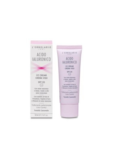 ACIDO HIALURONICO CC crema tono caramelo 50ml. LERBOLARIO