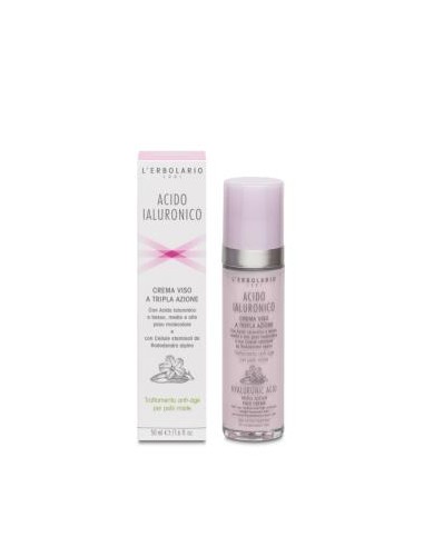 ACIDO HIALURONICO crema facial pieles mixtas 50ml. LERBOLARIO