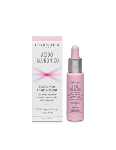 ACIDO HIALURONICO fluido cara triple accion 28ml LERBOLARIO