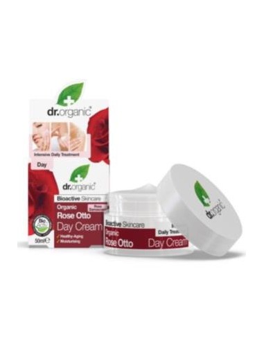 CREMA DE DIA rosa de damasco 50ml. DR. ORGANIC