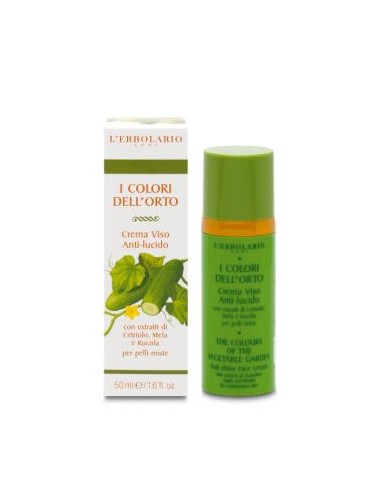 COLORES DEL HUERTO crema facial anti brillo 50ml. LERBOLARIO