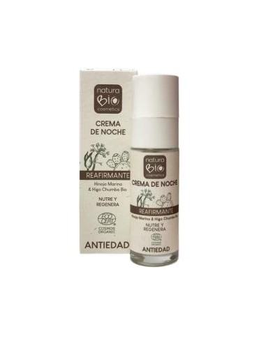 CREMA DE NOCHE REAFIRMANTE ANTIEDAD hinojo 30m BIO NATURABIO COSMETICS