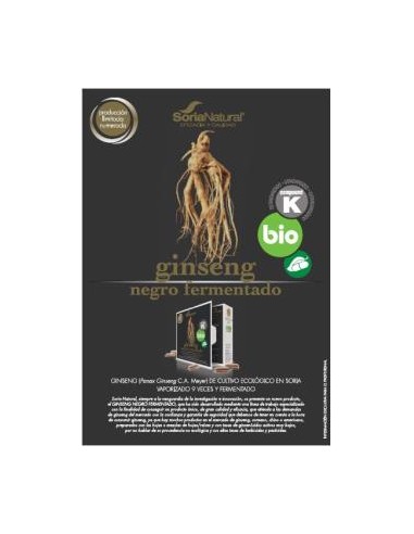 GINSENG negro fermentado 24cap. SORIA NATURAL