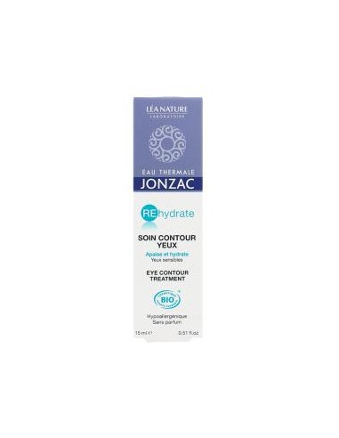 REHYDRATE contorno de ojos sin perfume 15ml. BIO JONZAC ECO-BIO