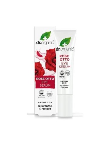 SERUM CONTORNO DE OJOS rosa de damasco 15ml. DR. ORGANIC