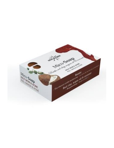 MICO-SOAP reishi-arcilla roja-argan-coco 150gr. HIFAS DA TERRA