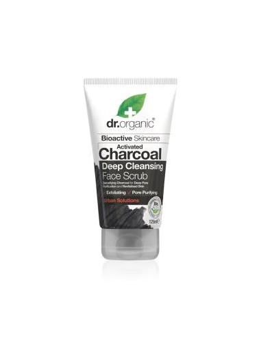 EXFOLIANTE FACIAL carbon activado 125ml. DR. ORGANIC