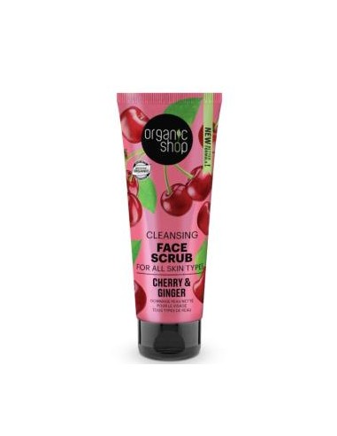 PEELING FACIAL LIMPIADOR jengibre y cerezas 75ml. ORGANIC SHOP