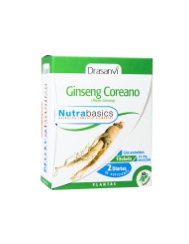 NUTRABASICS GINSENG COREANO 60caps. DRASANVI