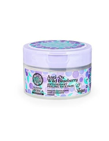 ANTI-OX WILD BLUEBERRY discos faciales exfoli. 20u NATURA SIBERICA