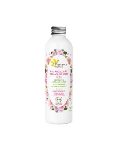 AGUA MICELAR DESMAQUILLANTE con rosa 200ml. BIO FLEURANCE NATURE