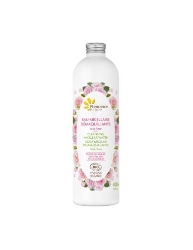 AGUA MICELAR DESMAQUILLANTE con rosa 400ml. BIO FLEURANCE NATURE