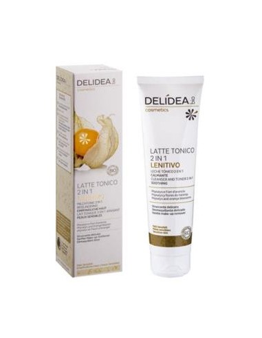 LECHE-TONICO 2en1 DESMAQUILLANTE 200ml. BIO** DELIDEA