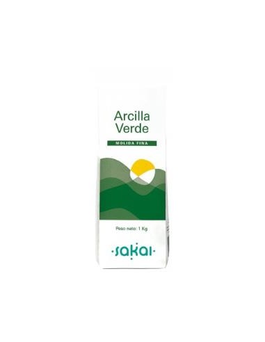 ARCILLA VERDE fina 1Kg. SAKAI