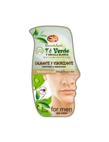 PACK MASCARILLA HOMBRE te verde y arcilla 24x15ml. SYS