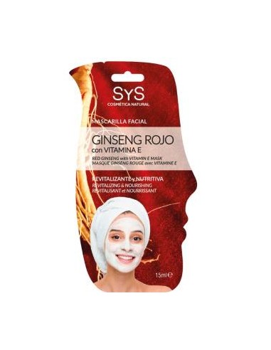 PACK MASCARILLA FACIAL ginseng rojo 24x10ml. SYS