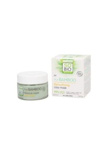 MASCARILLA FACIAL DETOX PUR BAMBOO arcilla 50m BIO SOBIO ETIC