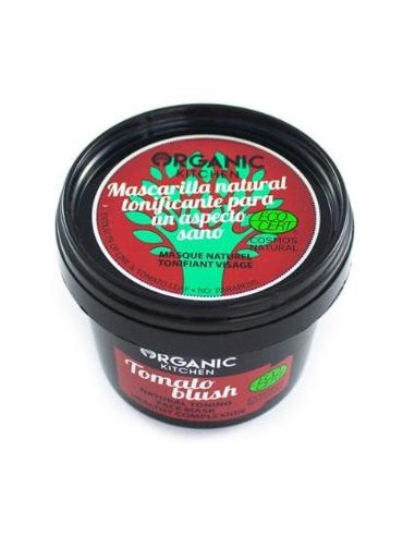 TOMATO BLUSH mascarilla facial tonificante 100ml. ORGANIC KITCHEN