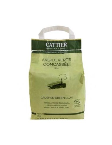 ARCILLA VERDE triturada 3kg. CATTIER