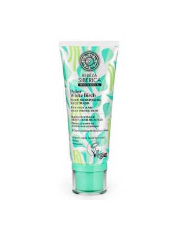 BEREZA mascarilla facial minimizadora poros 100ml. NATURA SIBERICA